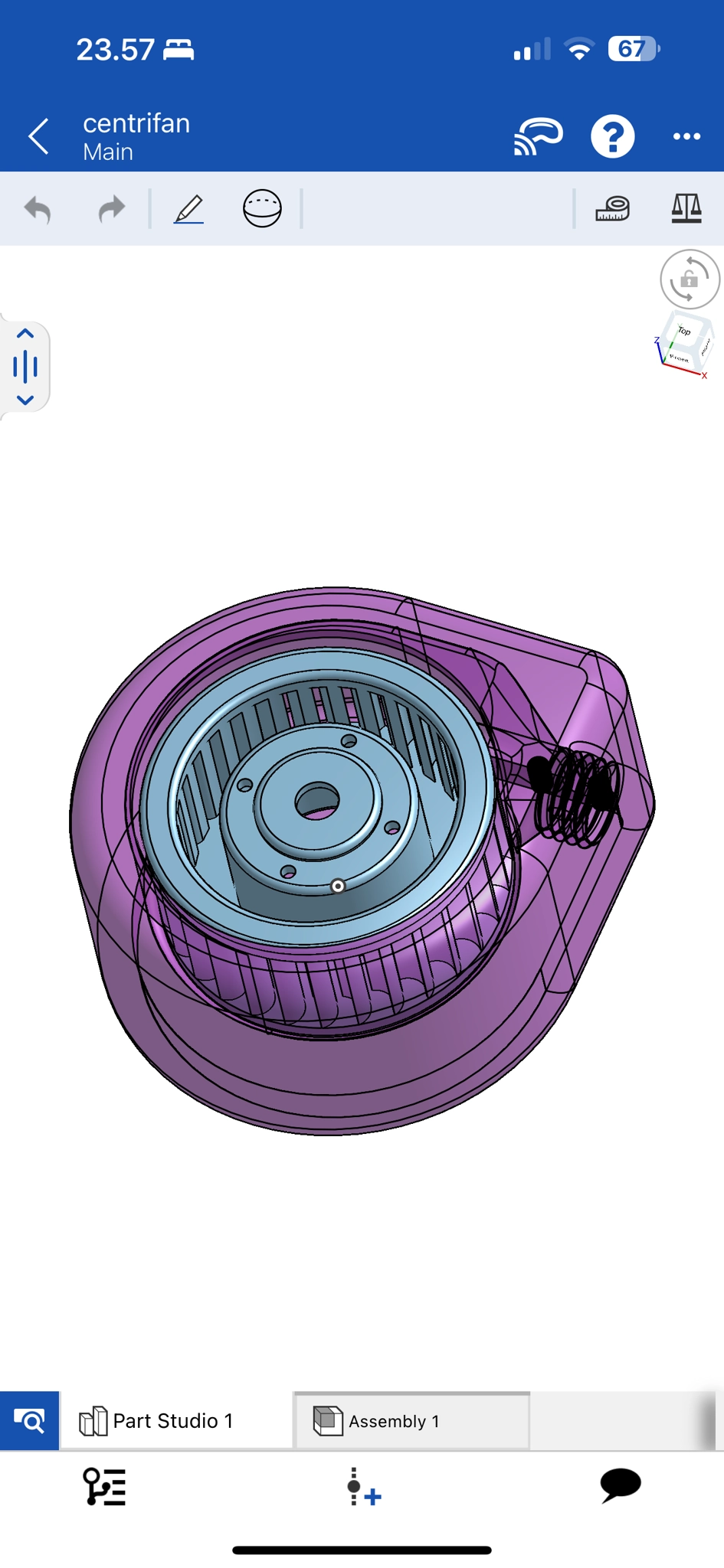 cetrifan mallinnettu Onshape apilla